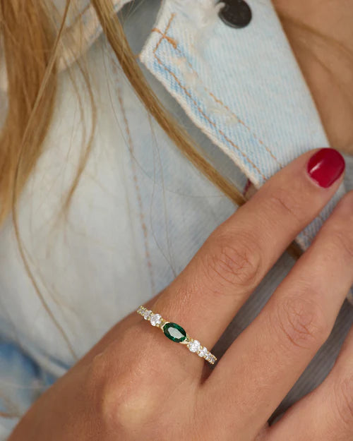 Maven Ring Gold-Emerald