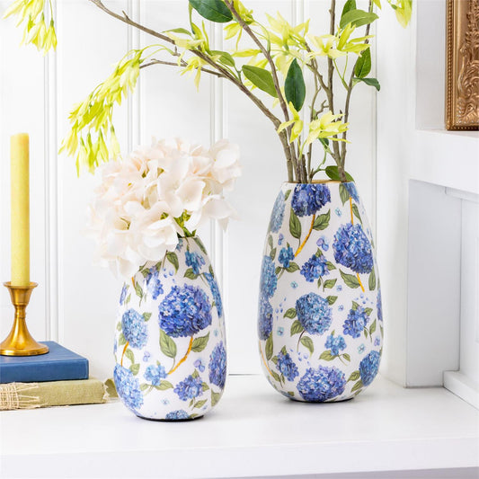 Metal Hydrangea Vase