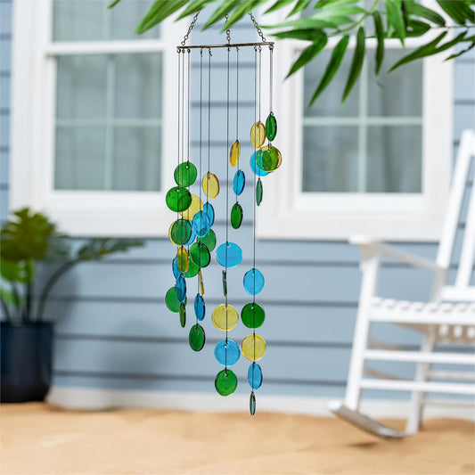 Seaside Retreat Wind Chime, Glass & Metal