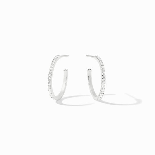 Windsor Hoop Cubic Zirconia Silver