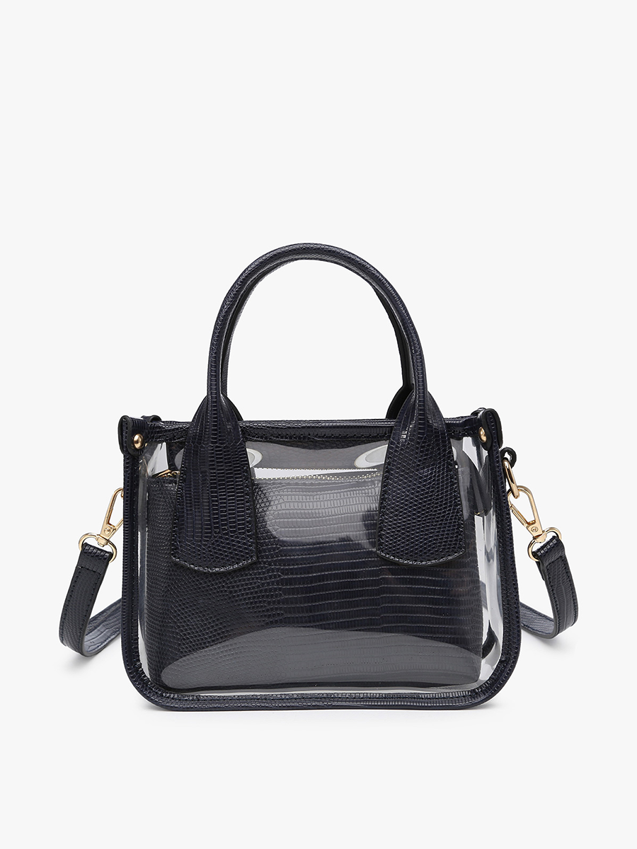 Stacey Clear Satchel Bag – Removable Inner Bag | M2225CR