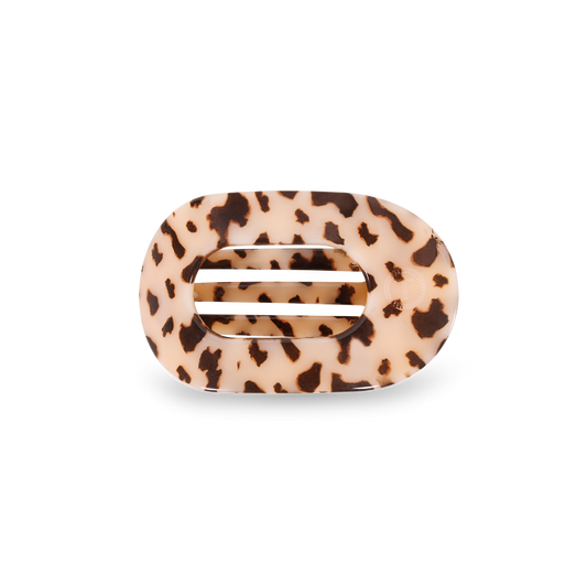 Blonde Tortoise Small Round Flat Hair Clip
