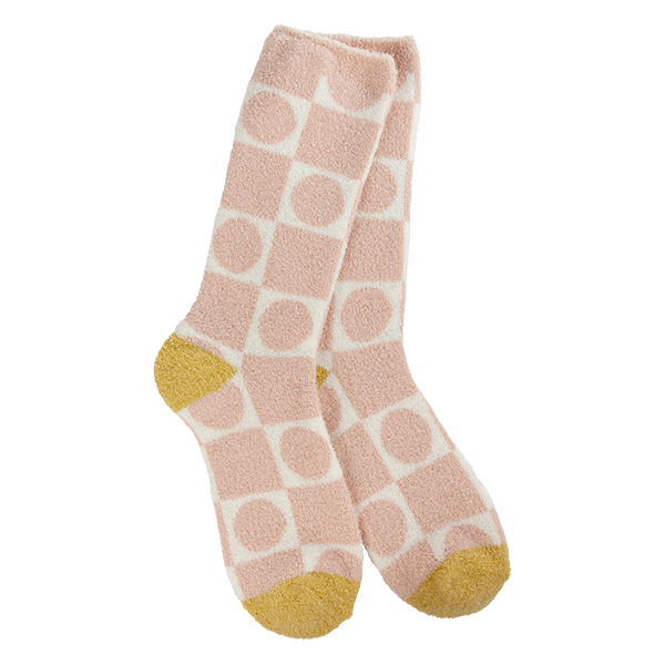 Super Soft Socks - Cozy Cali Geometric Rose