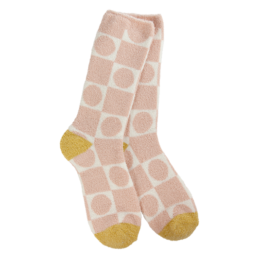 Super Soft Socks - Cozy Cali Geometric Rose