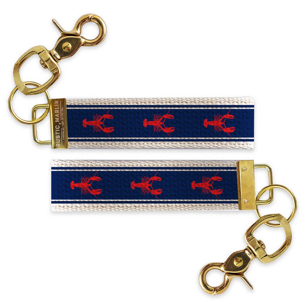 Lobster Stripe Keychain