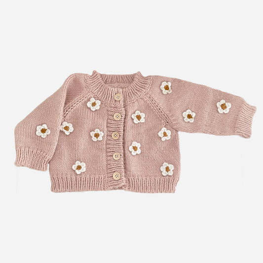 Blush Flower Baby Cardigan