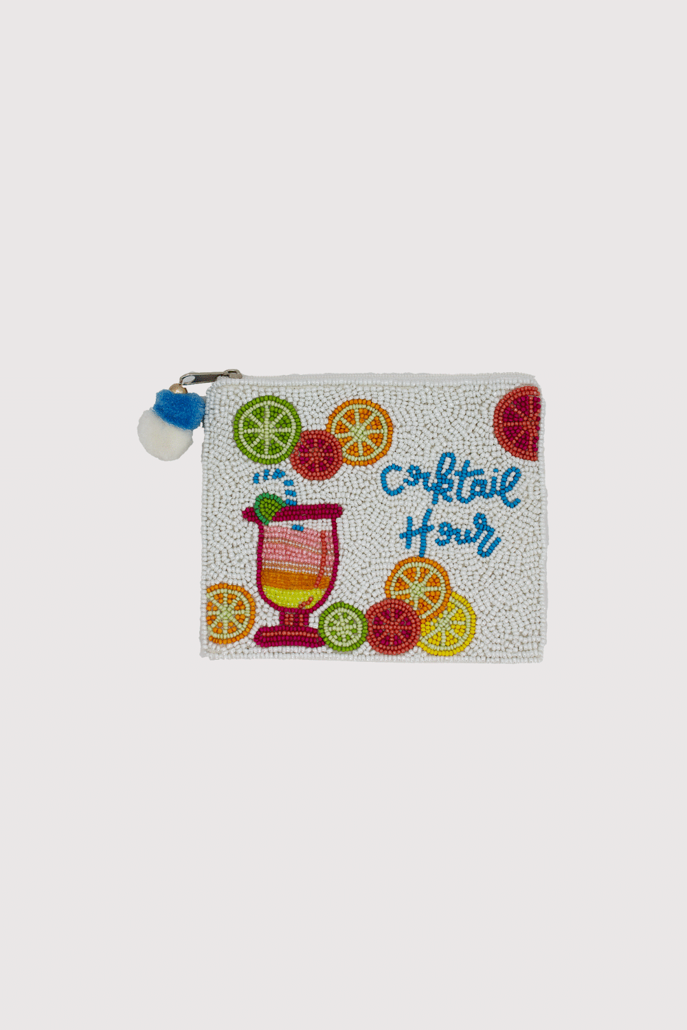Cocktail Hour Artist Series Beaded Coin Pouch