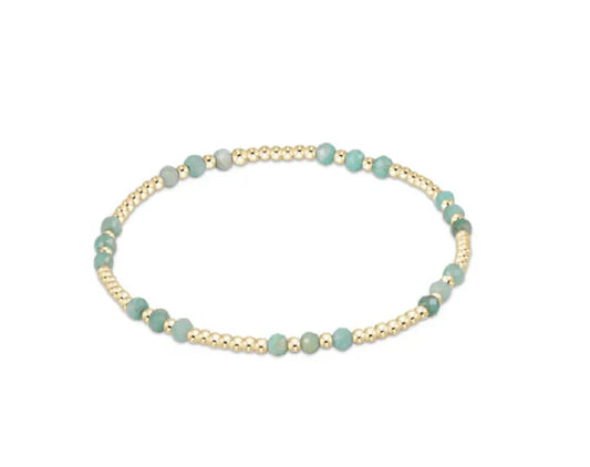 Joy Gem 3mm Bracelet - Amazonite