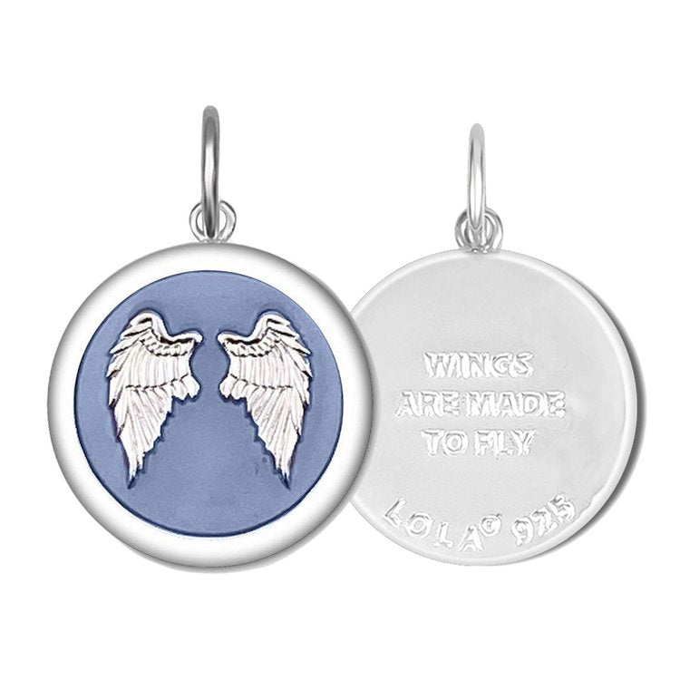 Angel Wings Fly Silver Pendant