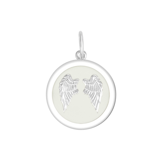 Angel Wings Heart Silver