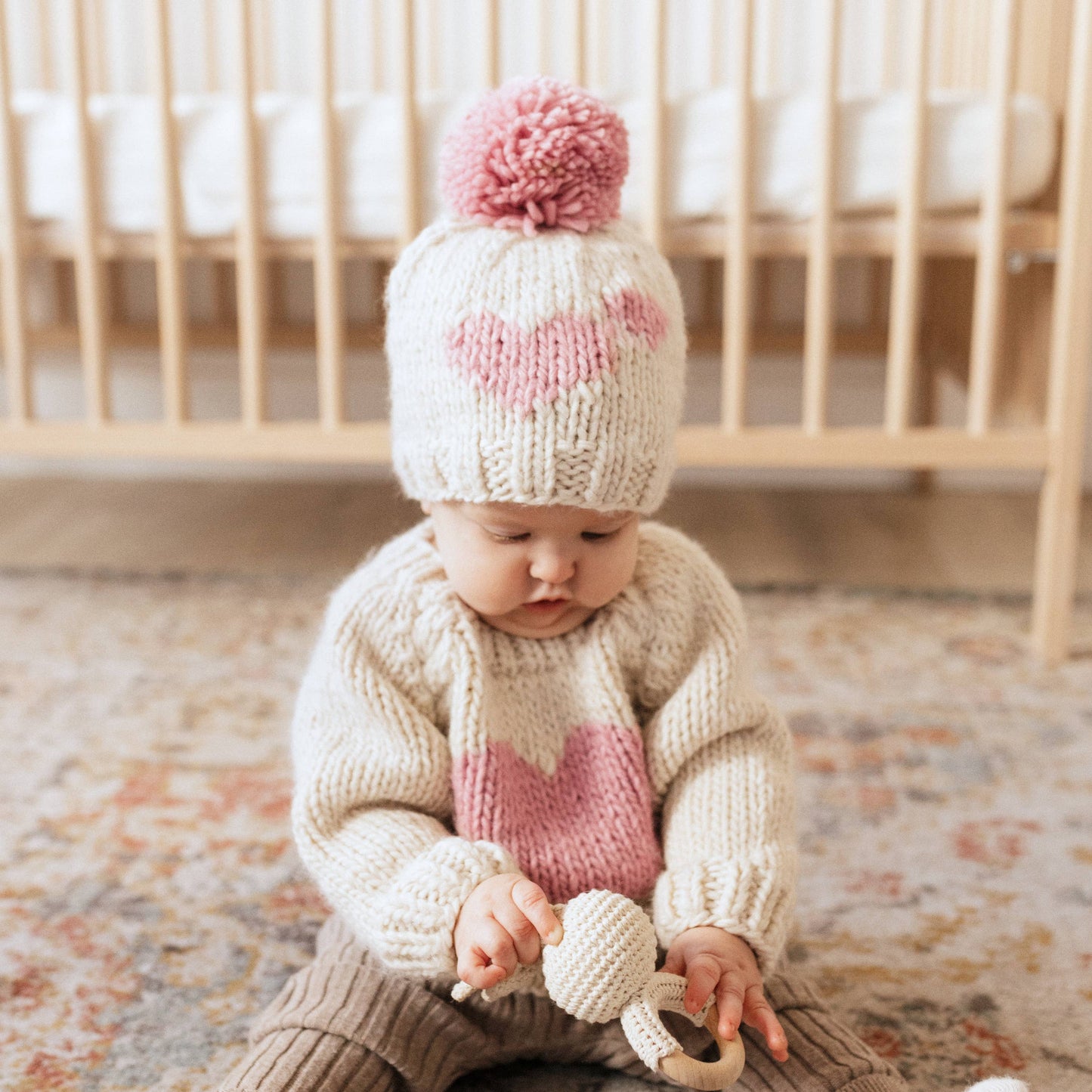 Sweetheart Crew Neck Sweater Baby & Toddler