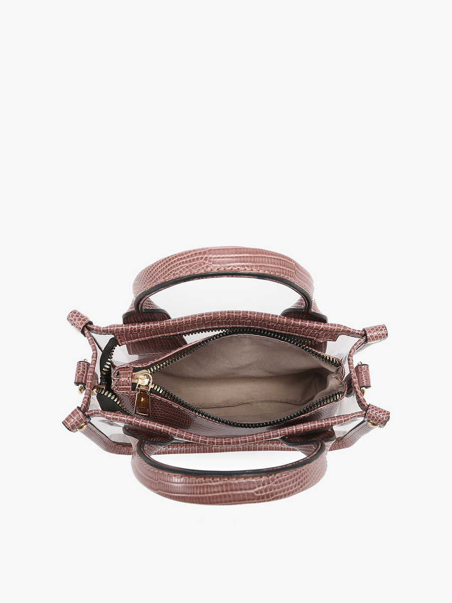 Stacey Clear Satchel Bag – Removable Inner Bag | M2225CR