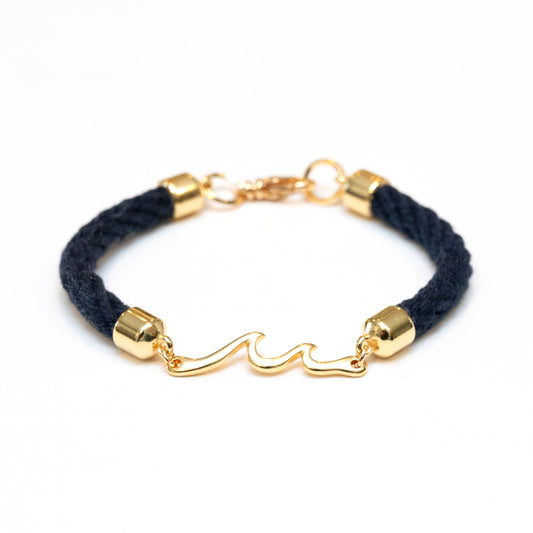 Madaket Bracelet - Navy/Gold