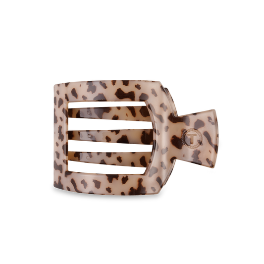 Blonde Tortoise Medium Square Flat Hair Clip