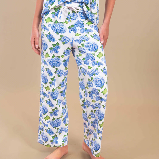 Blu Hydrangea Women's Pajama Pants