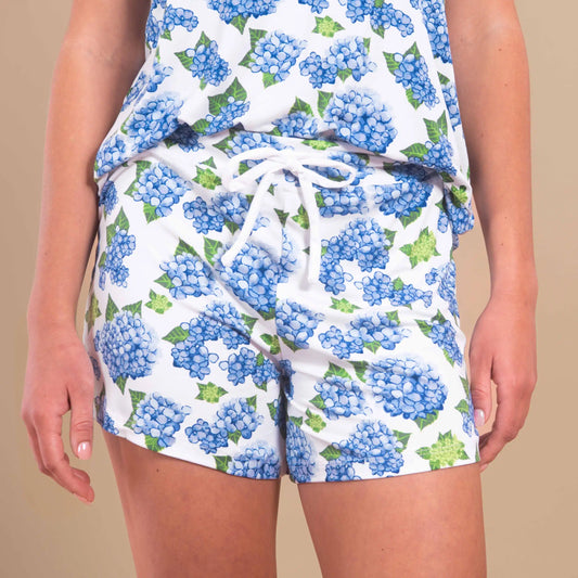 Hydrangea Pajama Shorts