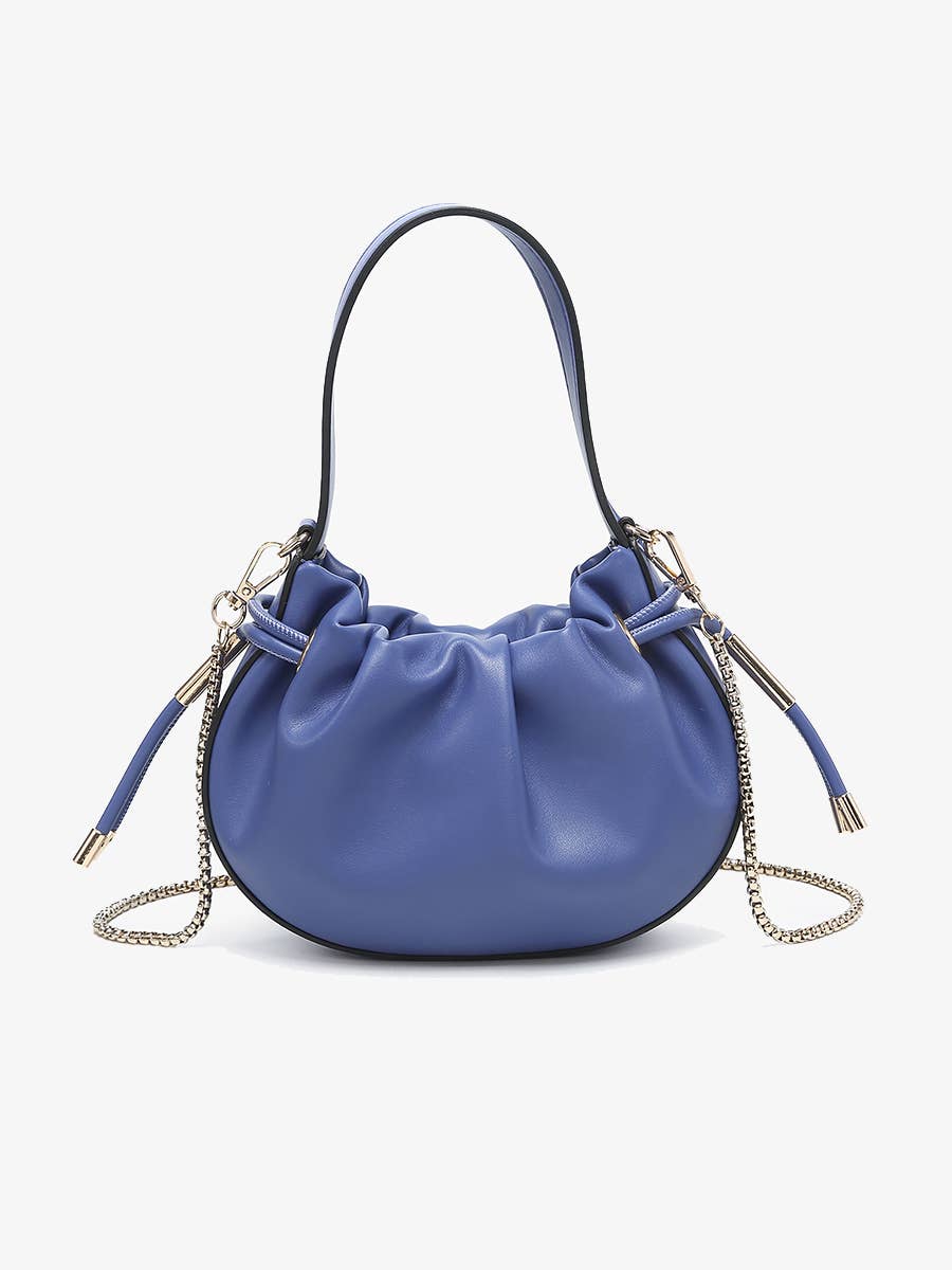 Thalia Ruched Bucket Bag w/ Drawstring | M2783
