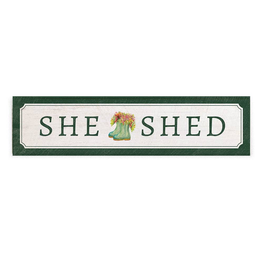 She Shed Barn Wood Sign