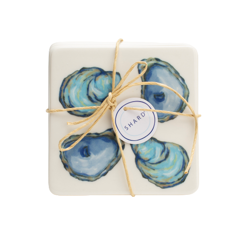 Oyster 4 Piece Coaster Set