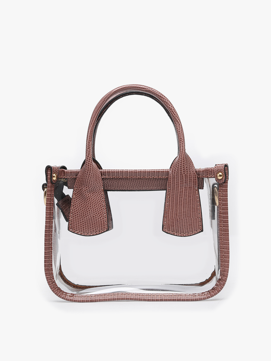 Stacey Clear Satchel Bag – Removable Inner Bag | M2225CR