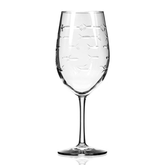 School of Fish Wine Glass 18oz