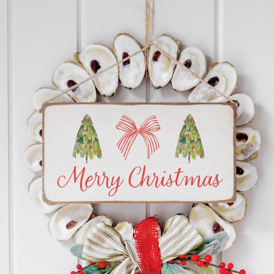 Merry Christmas With Tree Twine Sign