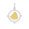 Clipper Ship Pendant Gold