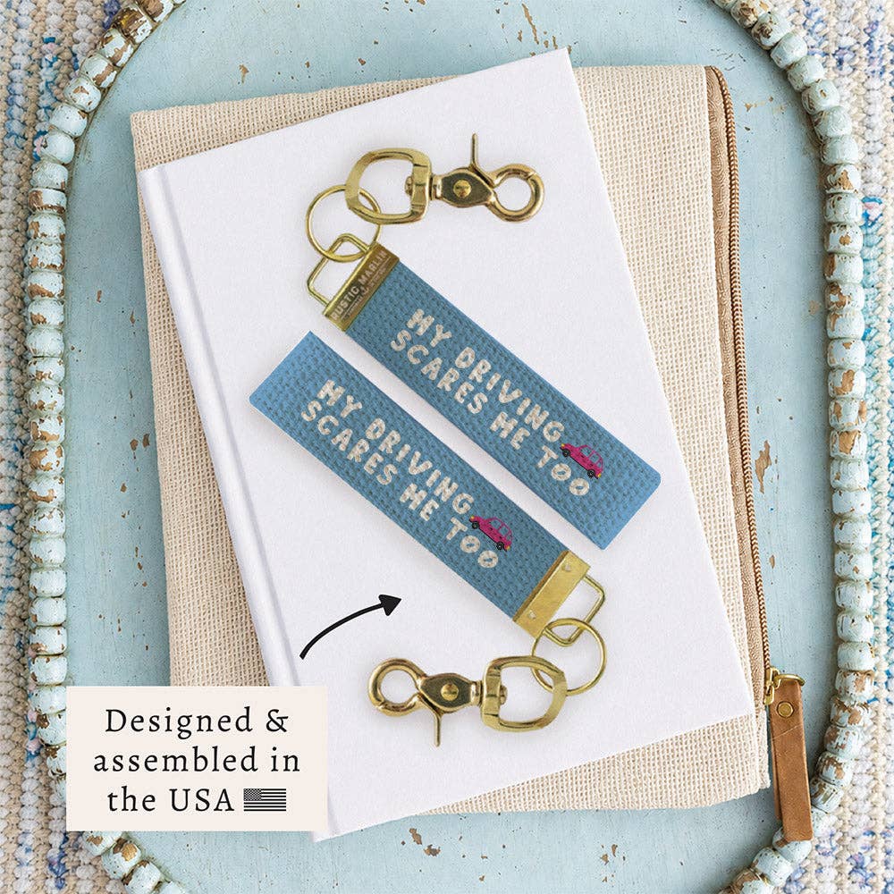 My Driving Scares Me Keychain