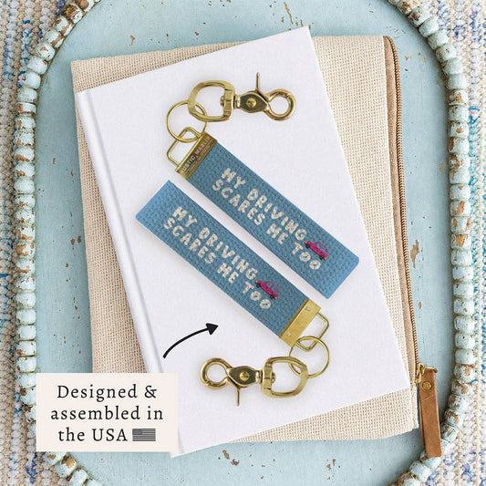My Driving Scares Me Keychain