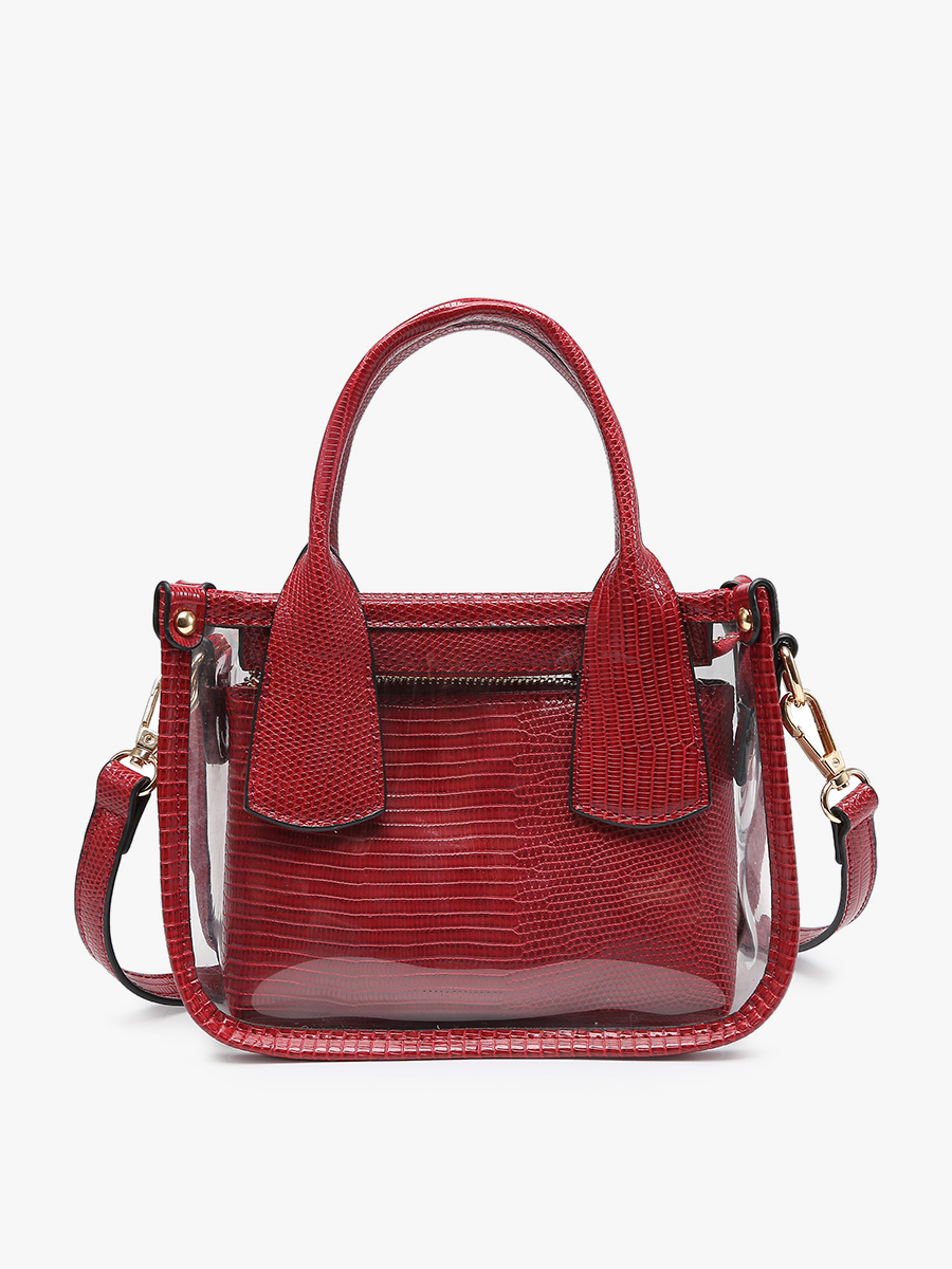 Stacey Clear Satchel Bag – Removable Inner Bag | M2225CR