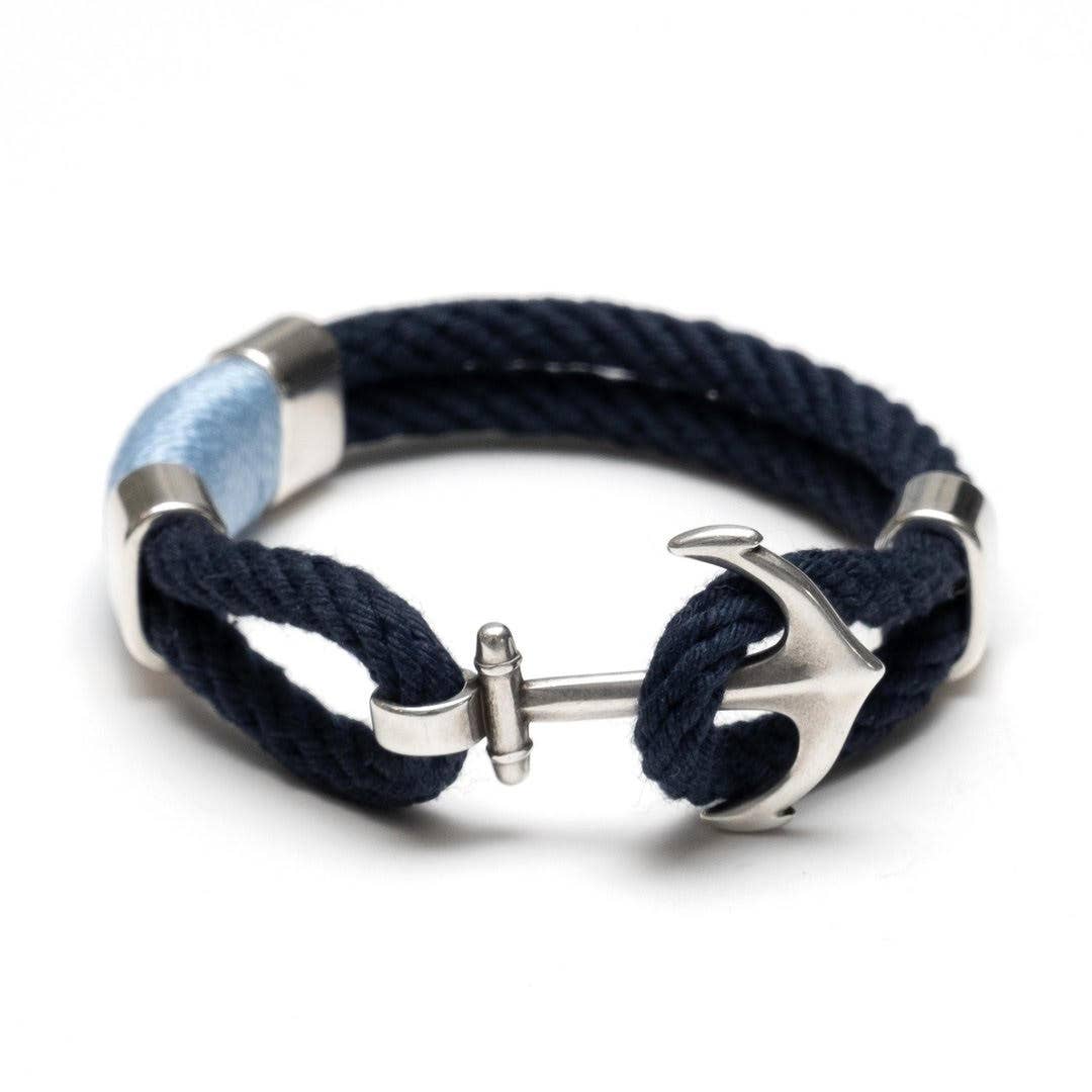 Waverly Bracelet - Navy/Light Blue/Silver