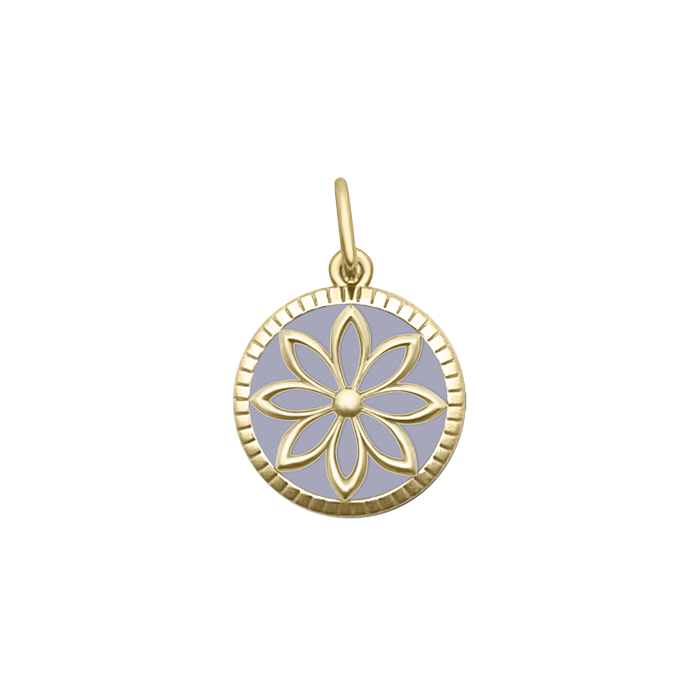 Daisy All Gold Pendant