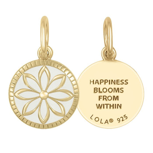 Daisy All Gold Pendant