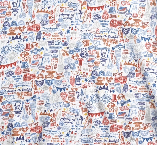 USA Baby Girl Ruffle Bubble
