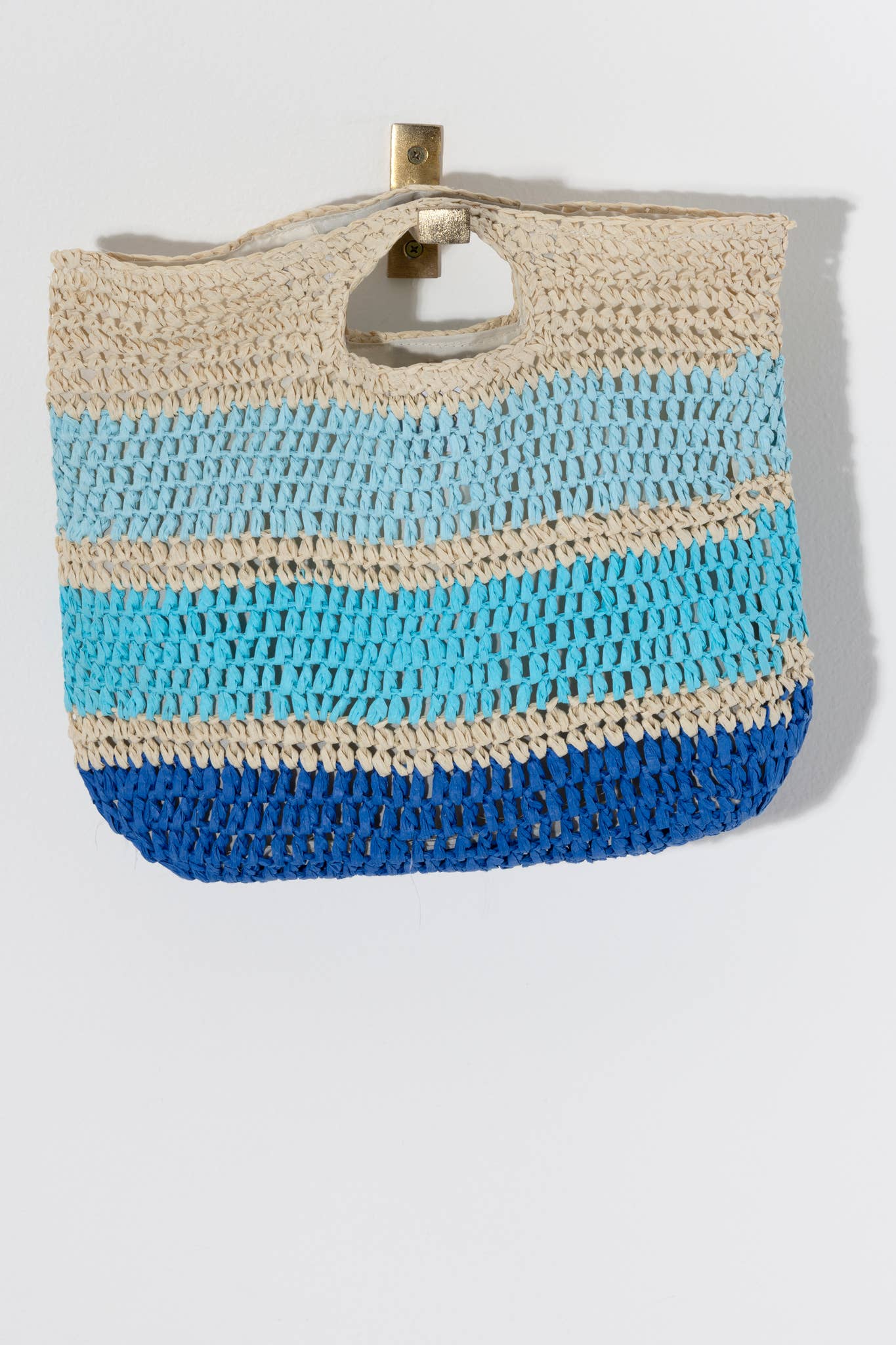 Blue Wave Top Handle Bag