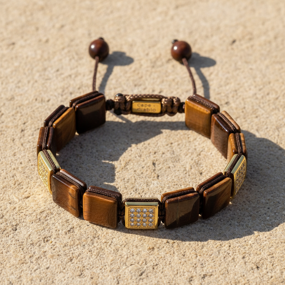 Men's Red Tiger's Eye Bracelet