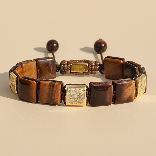 Men's Red Tiger's Eye Bracelet