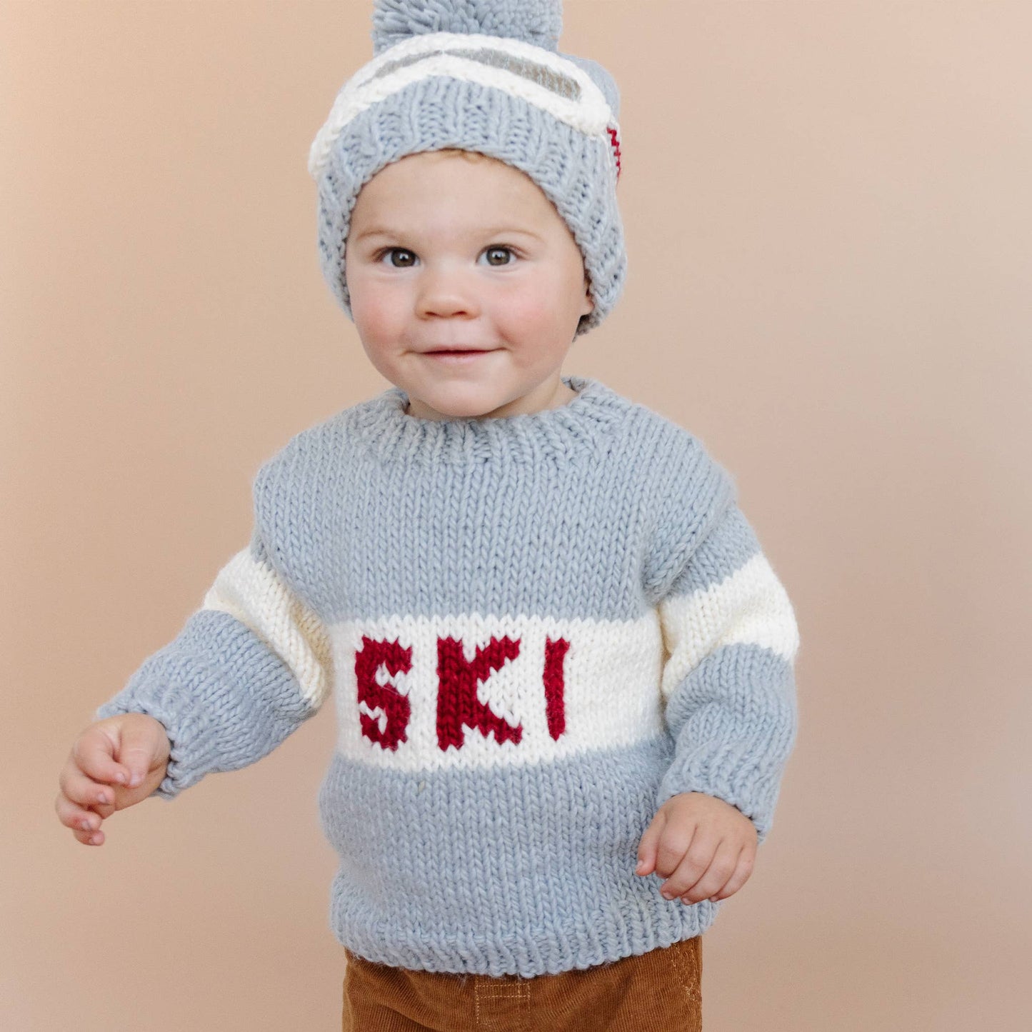 Baby Ski Sweater Bowie Grey