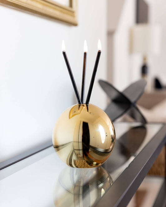 Everlasting Candle  - Neva Vase Metallic Gold