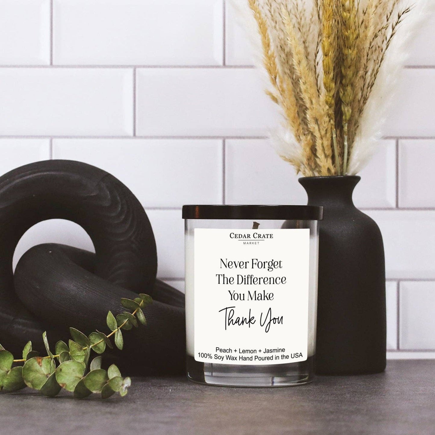 Never Forget The Difference You Make.  Thank You. Retirement Candle