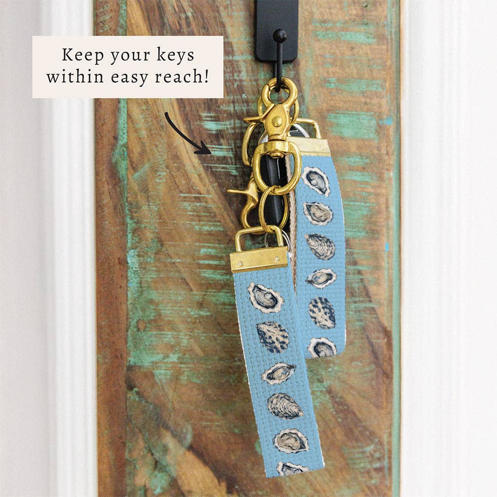Oyster Blue Keychain