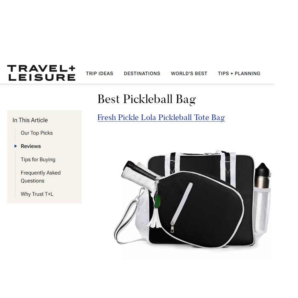 Lola Pickleball Tote Bag Navy / Green