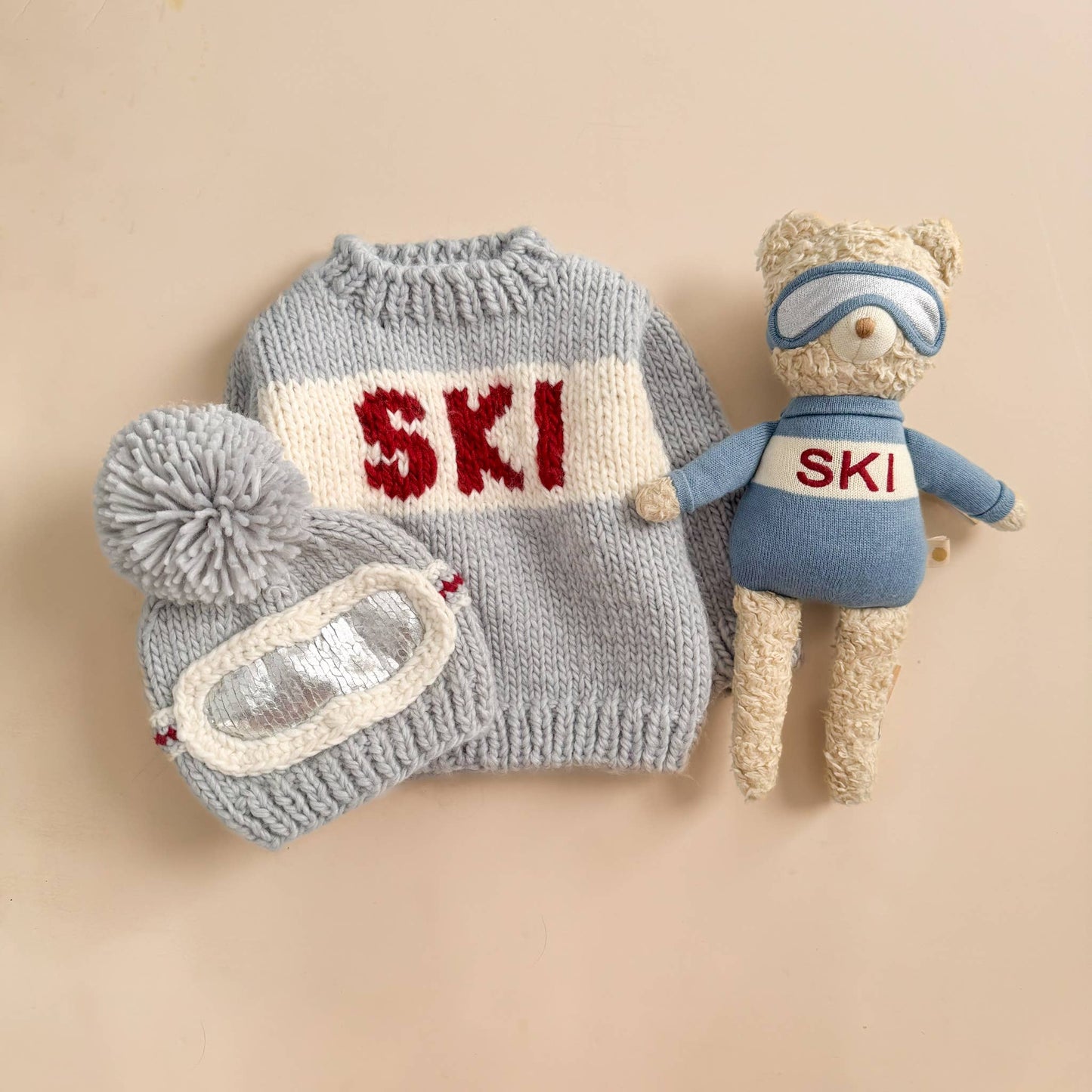 Baby Ski Sweater Bowie Grey