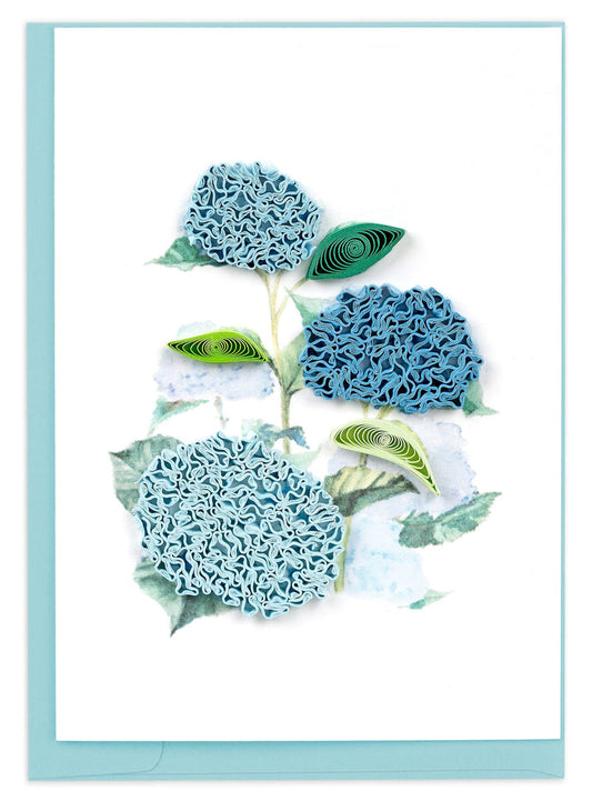 Quilled Wild Hydrangea Gift Enclosure Mini Card