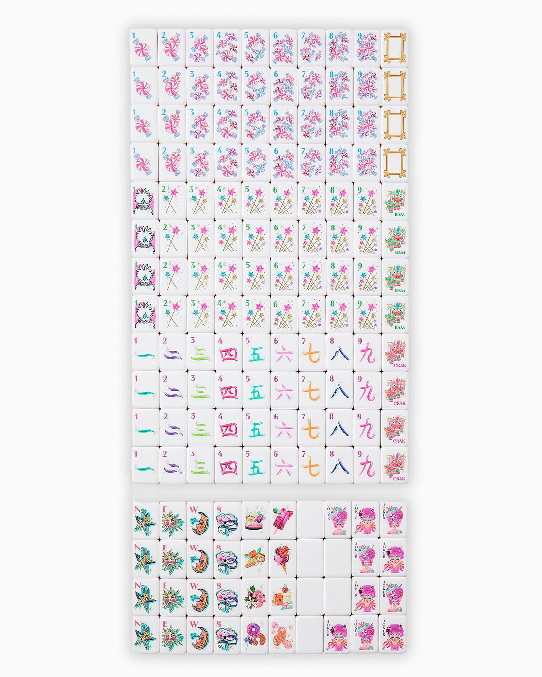 Glitterville Wild Mahjong Tiles