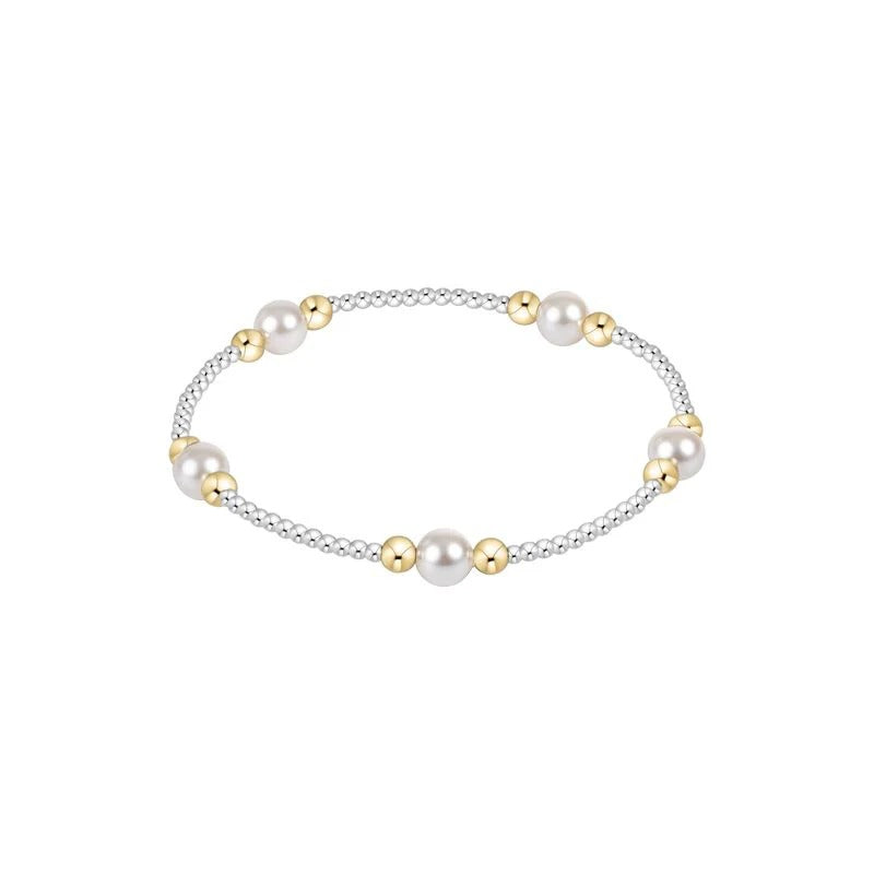 Purpose Pearl 6mm Bead Bracelet - Mixed Metal