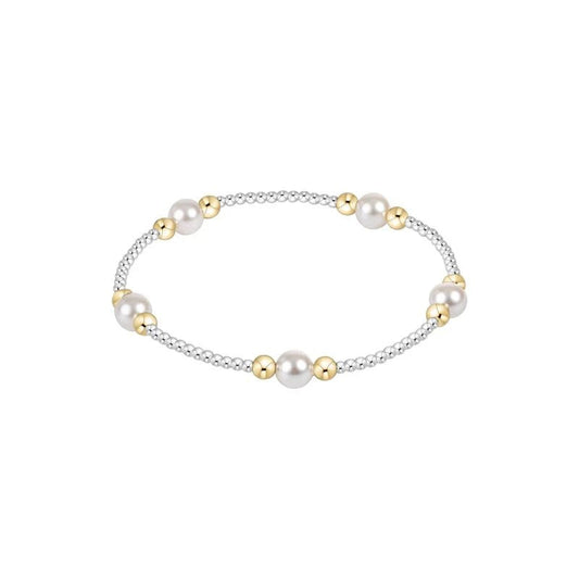 Purpose Pearl 6mm Bead Bracelet - Mixed Metal
