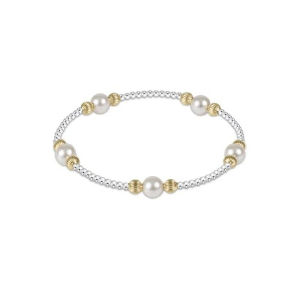 Purpose Pearl 6mm Dignity Bead Bracelet - Mixed Metal