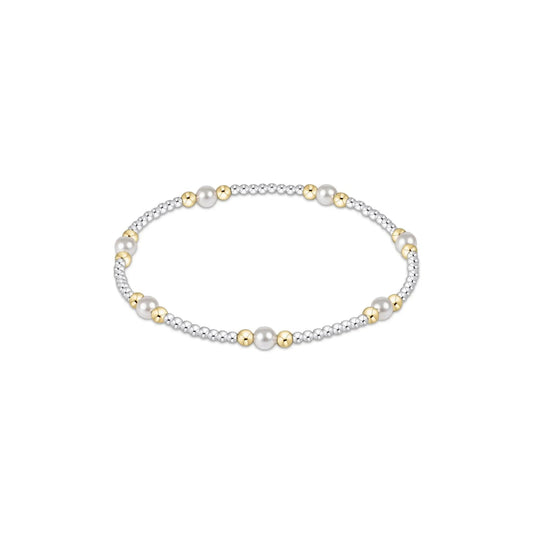Purpose Pearl 4mm Bead Bracelet - Mixed Metal