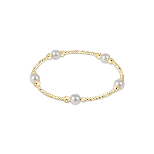 Purpose Pearl 6mm Gold Bead Bracelet